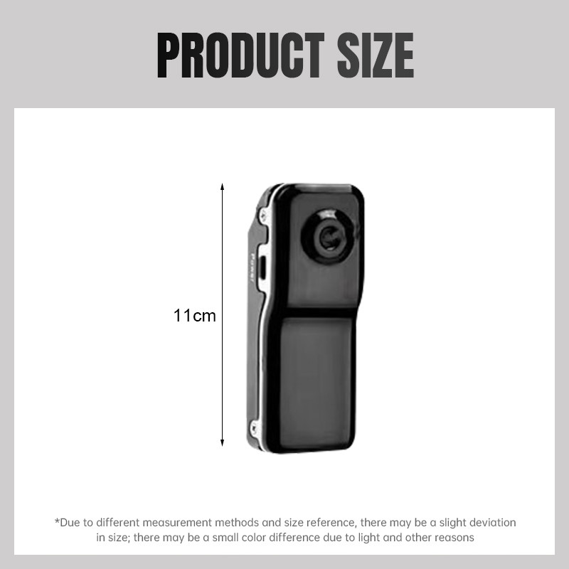 MD80 กล้องบันทึกวิดีโอดิจิทัล DV กล้องดิจิทัลสำหรับกีฬากลางแจ้ง Mini Camera เครื่องบันทึกเสียงขนาดเล็กที่สุด เครื่องวัดระยะทางแบบนิ้วหัวแม่มือ