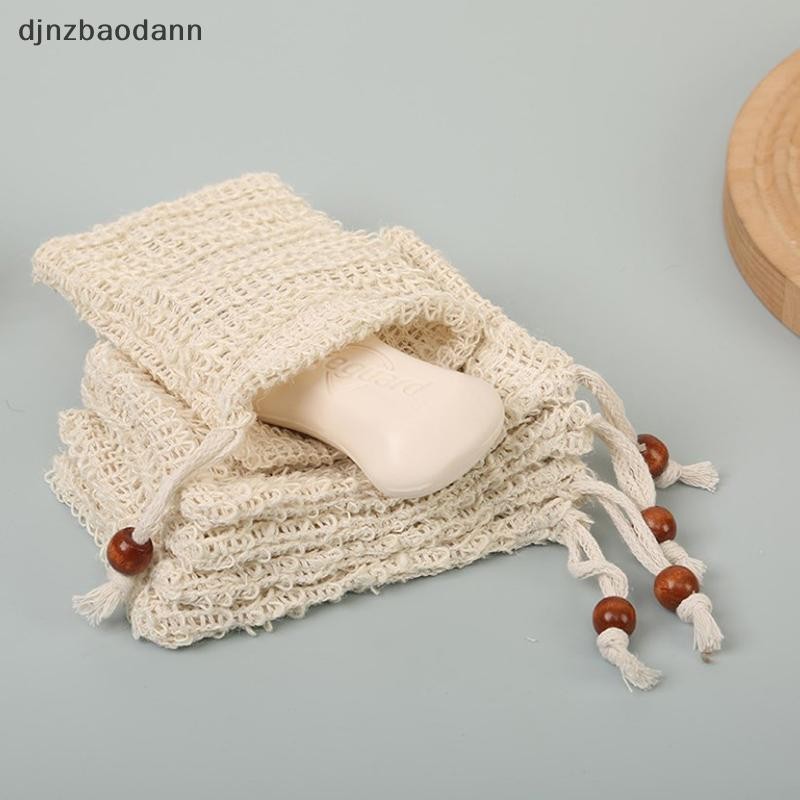 [DJNZ] กล่องสบู่ป่านศรนารายณ์อาบน้ํา Natural Sisal Soap Bag Exfoliaag Soap Saver Pouch Holder For Bath & Shower Use NGSS