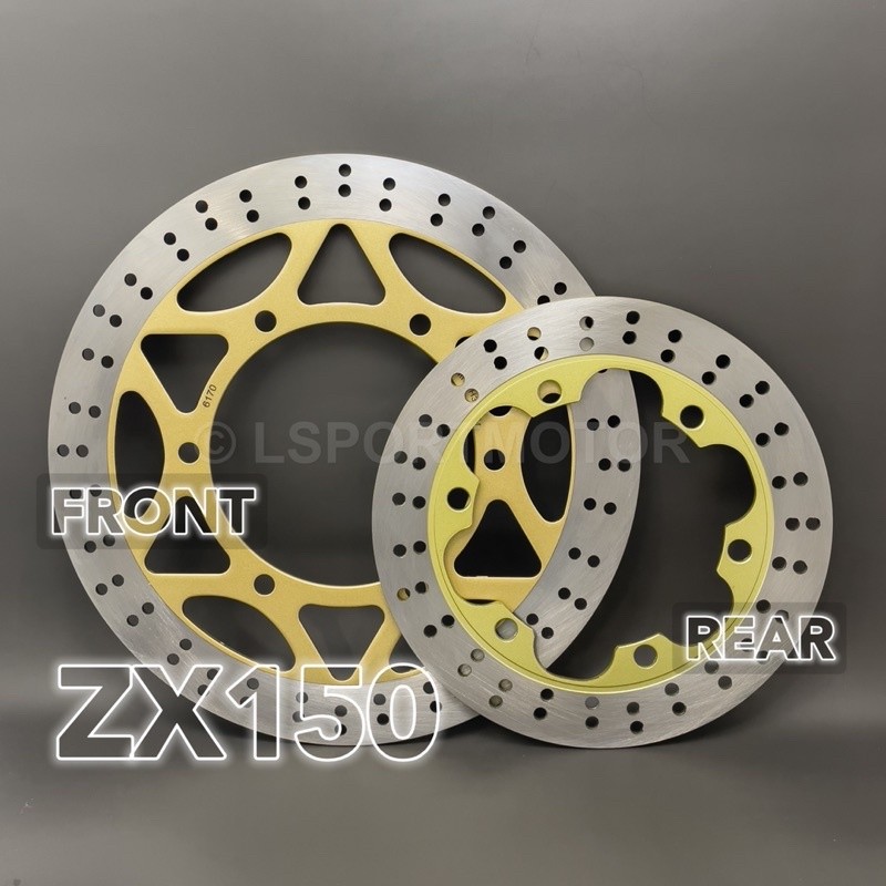 ดิสก์เบรก KAWASAKI ZX150 (FRONT/REAR) ZX 150 KRR ZX150 DEPAN BELAKANG