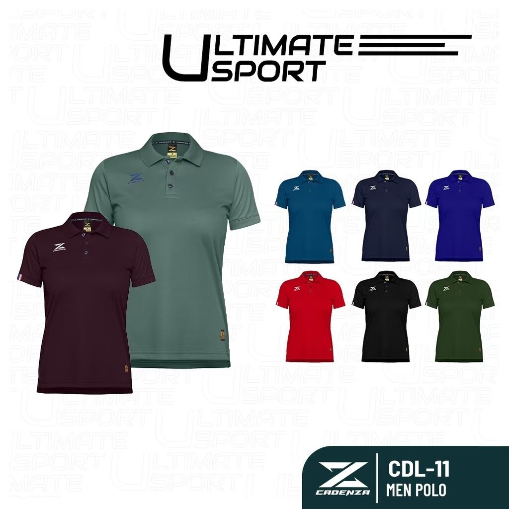 ใหม่ล่าสุด!! เสื้อโปโลผู้หญิงสีล้วน CADENZA (คาเดนซ่า) รุ่น CDL-11 WOMEN (CDL-11Y) สีกรมท่า/ดำ/เทา/เ