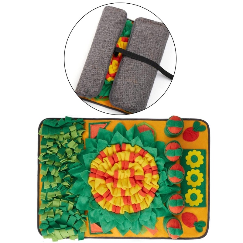 การใช้กิจกรรมขนแกะนุ่ม Snuffle Mat สําหรับทักษะการศึกสุนัขช้าลงกิน Pace - รูปที่ 6