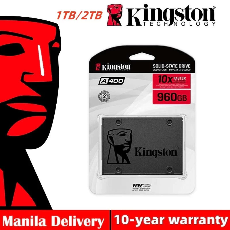 Kingston SSD A400 2TB/1TB SSD 2.5′ SATA 3 ไดรฟ์ Solid State ภายในพร้อม