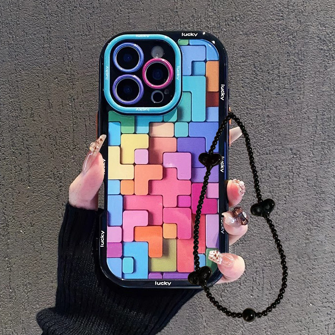 Minimalist Tetris HP Casesing สําหรับ Vivo Y17S Y15S Y12 Y28 Y12S Y20 Y91C Y27S Y03 Y18 Y17 Y30 V30 