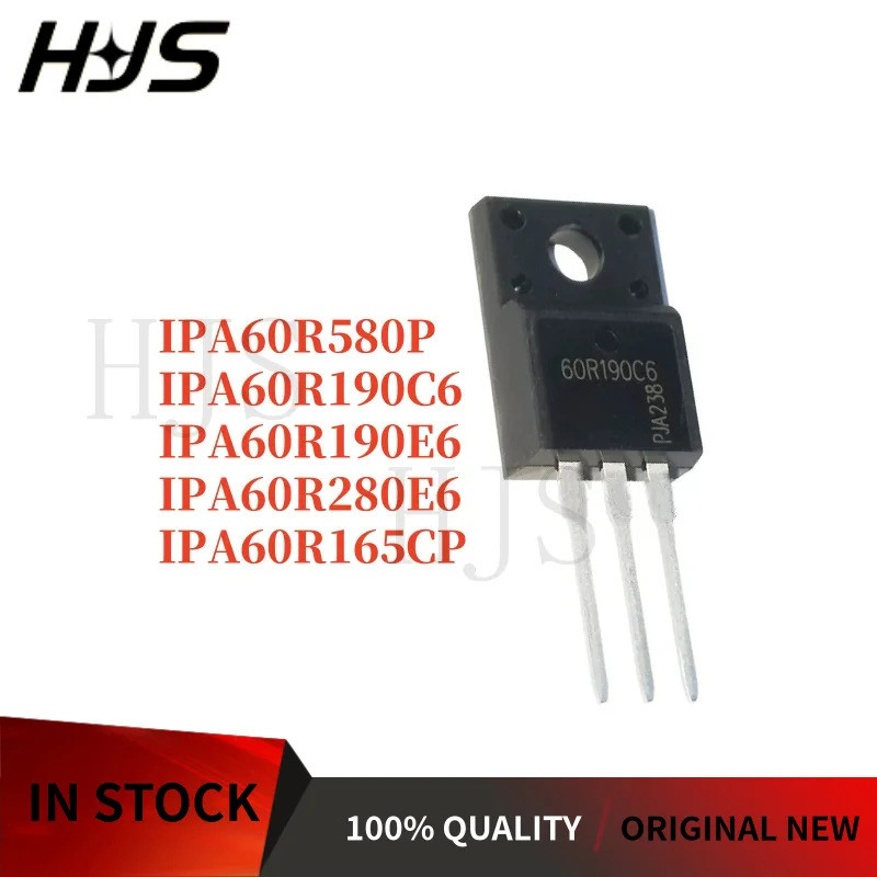 1-5PCS 60R580P 6R165P 6R280E6 6R190C6 6R190E6 IPA60R580P IPA60R165CP IPA60R280E6 IPA60R190C6E6F-E6 ท