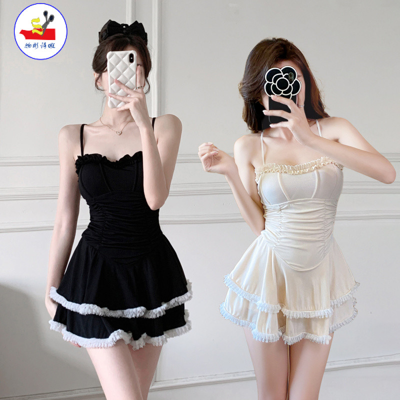 ชุดว่ายน้ำ WSX 2025 สไตล์ใหม่ สำหรับผู้หญิง น้ำพุร้อน กั๊บ Belly Slimmer ดูสีขาวยกทรง ชุดว่ายน้ำวันห