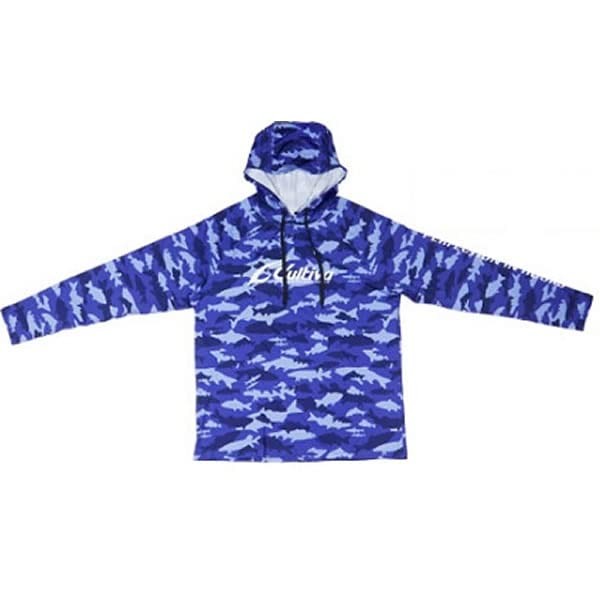 OWNER Sunblock Hoodie CULTIVA Ocean Fish Camo L