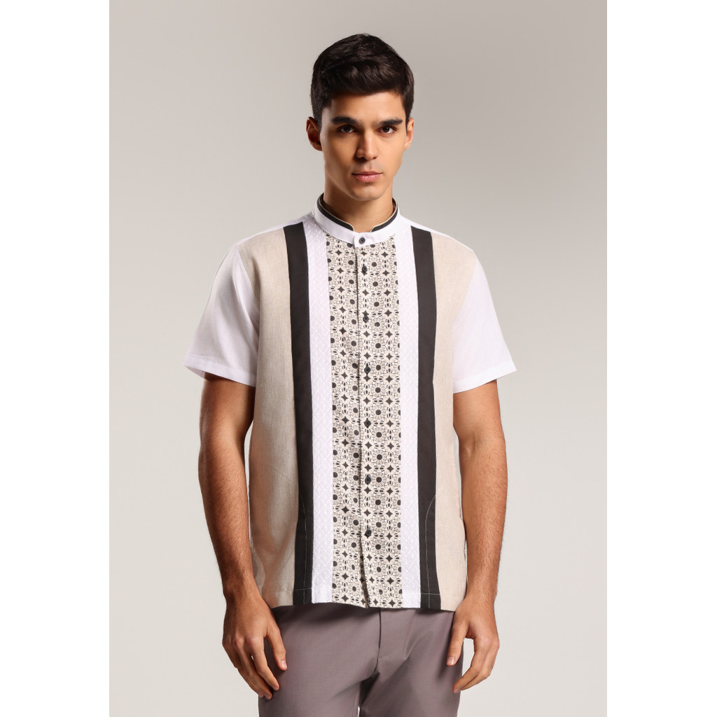 KEMEJA MOC เสื้อเชิ้ตแขนสั้นผู้ชาย Koko Ruwais - สีกากี