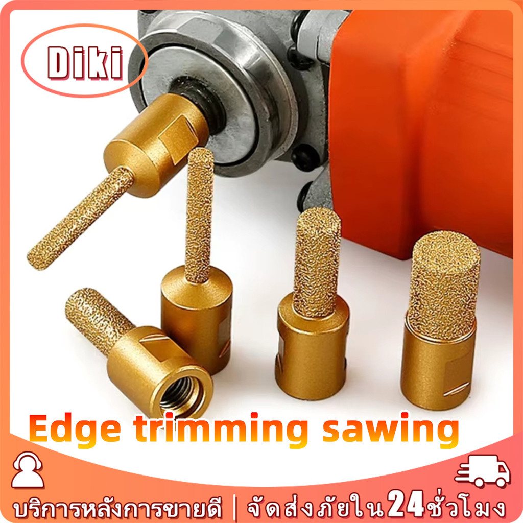 ชุด3ชิ้น หัวเจียรเพชร3ขนาด แกน6MM 10MM 15MM ดอกเจียรบดมุมหินอ่อน เครื่องเจียรเครื่องเจียร