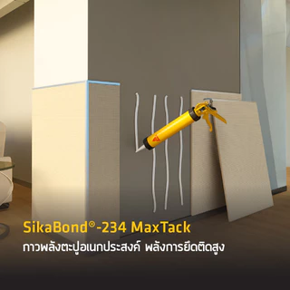 SIKA BOND-234 MAXTACK กาวตะปูสูตรน้ำพลังยึดติดสูง ยึดเกาะได้ดีกับวัสดุก่อสร้างหลายประเภท 75G 300ML