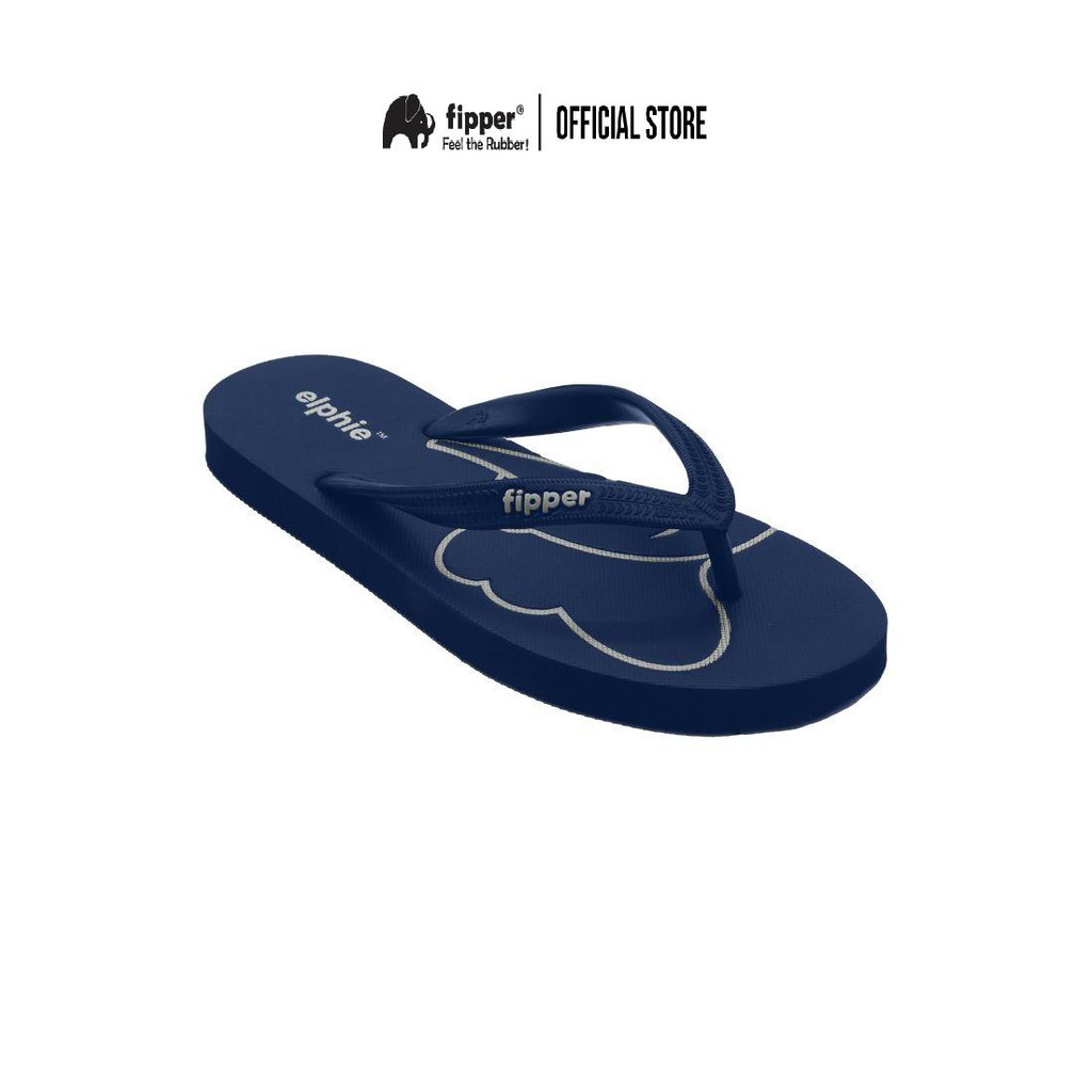 รองเท้าแตะยาง Fipper Elphie สําหรับ Unisex สีกรมท่า - รองเท้าแตะยาง Fipper Elphie สําหรับ Unisex สีก