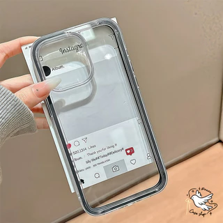 COD-ในไทย💥Ins เคสโทรศัพท์ใสๆ For IPhone 11 12 13 14 15 16 Pro Max PLUS เคส เคสไอโฟน 13 กรอบหนากันกระแทก โทรศัพท์ปกหลัง