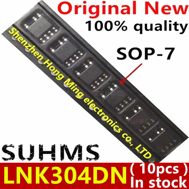 (10 ชิ้น) 100% ใหม่ LNK304DN LNK304DG LNK304 SOP-7 ชิปเซ็ต