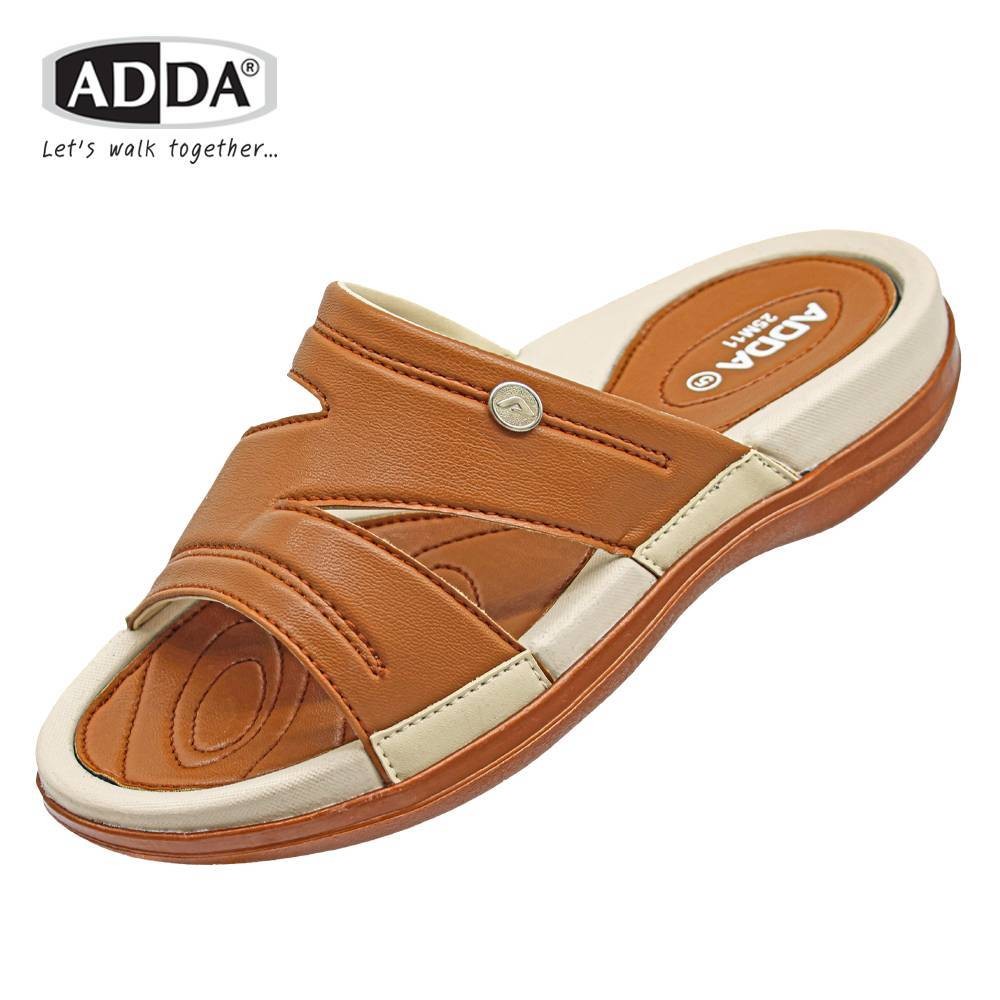 ADDA รุ่น 25M11-W1 รองเท้าแตะลำลองแบบสวม  รองเท้าเพื่อสุขภาพผู้หญิง  (ไซส์ 4-7) พร้อมส่งด่วน
