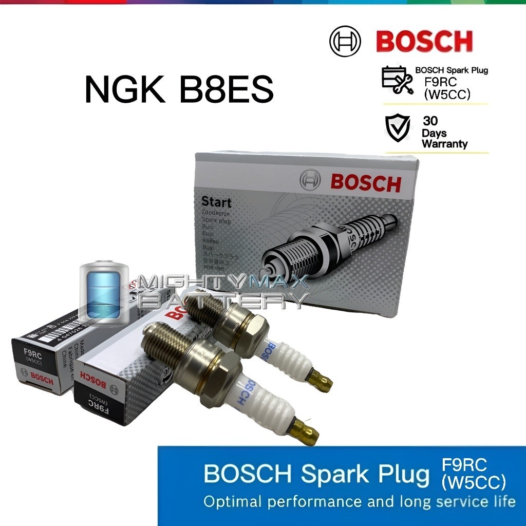 B8ES F9RC W5CC BOSCH SPARK PLUG PALAM PENCUCUCUH NGK RXZ Y125Z TZM DINAMIK RG110 TXR150 NSR150 RGV12