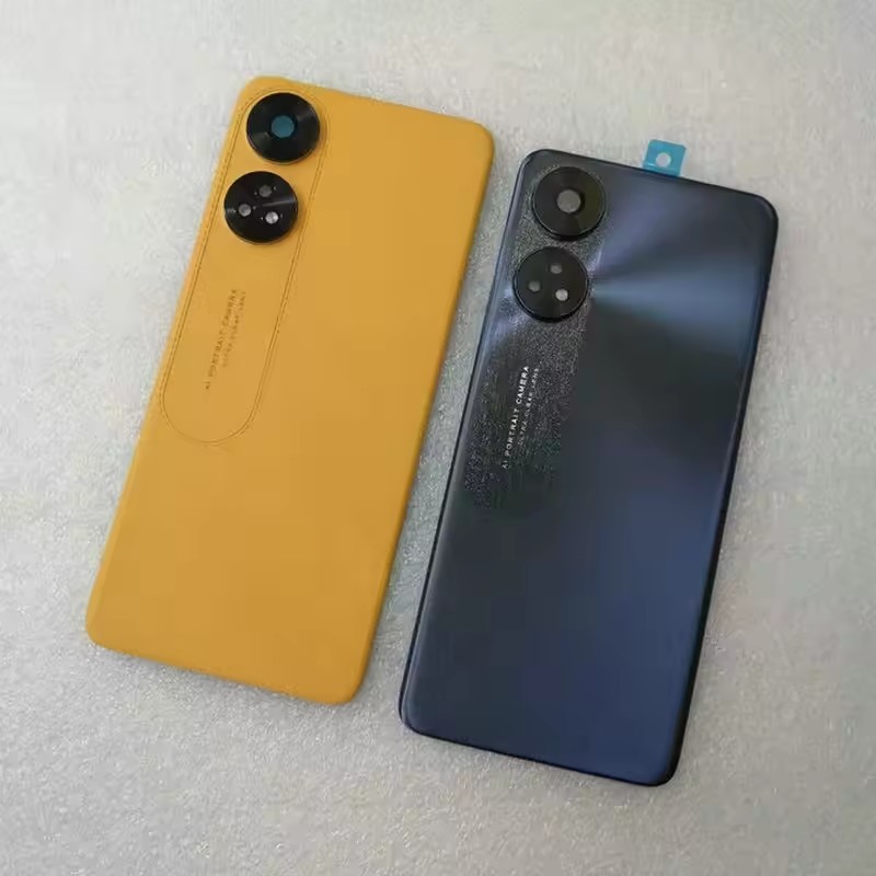 สําหรับOppo Reno 8T 4G 6.43 "ฝาครอบแบตเตอรี่ประตูหลังฝาครอบด้านหลังพร้อมการเปลี่ยนเลนส์กล้อง