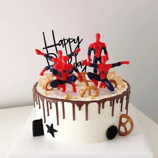 โมเดลสไปเดอร์แมน Spiderman 1 เซ็ต 7 แบบ (วัสดุพลาสติกน้ำหนักเบา) ราคาถูกสุดๆ