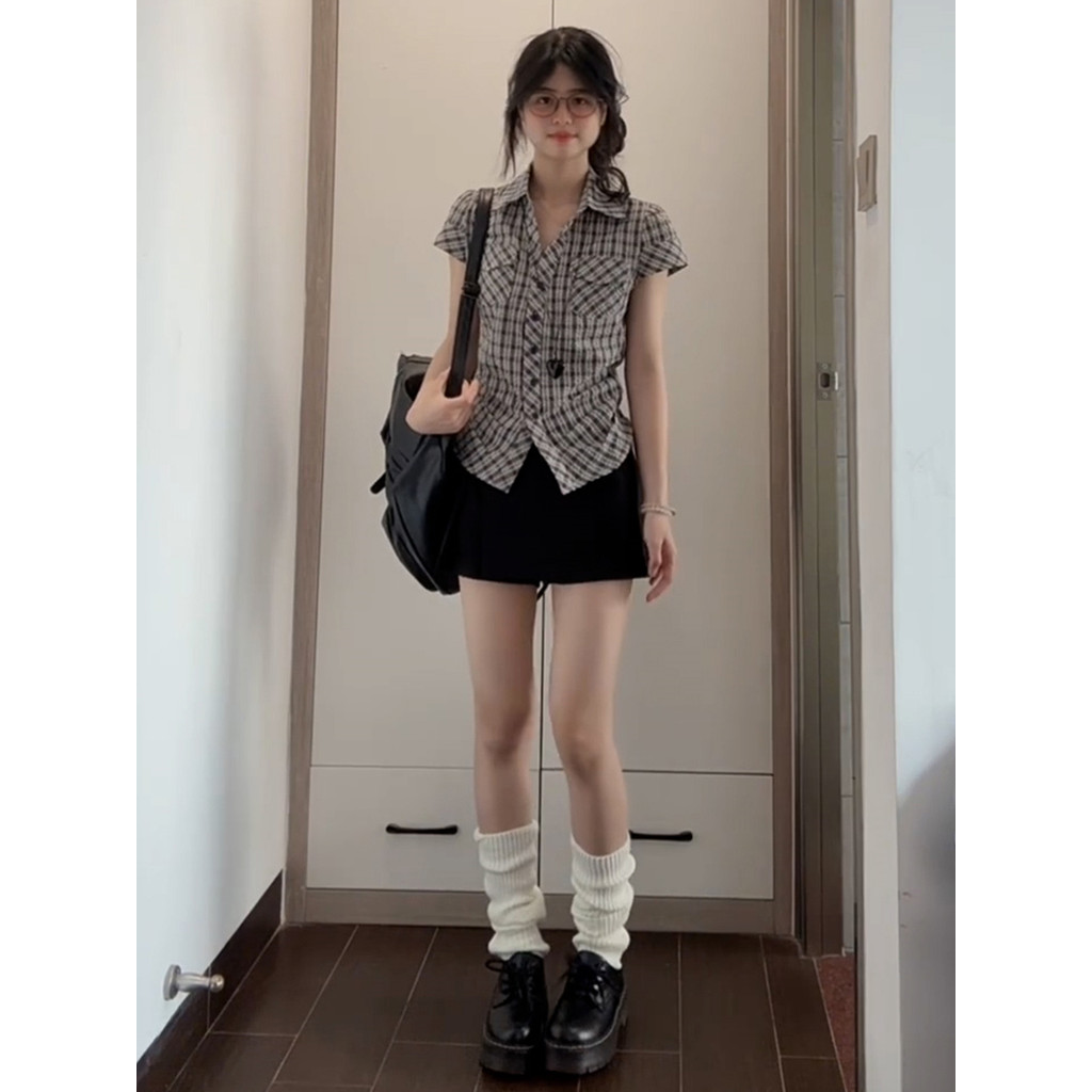 VaVa【ในสต็อก】เสื้อเชิ้ตแขนสั้นผู้หญิงฤดูร้อนปี 2025 แบบใหม่ เหมาะสำหรับโอกาสสำคัญ เสื้อเชิ้ตตัวเล็ก เสื้อเชิ้ตสไตล์ฝรั่ง - รูปที่ 3