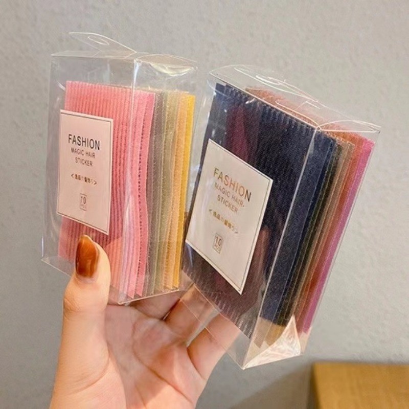 สติกเกอร์ผมแฟชั่นเกาหลี 10 ชิ้น สบายๆ ไร้รอยต่อ สำหรับสตรี