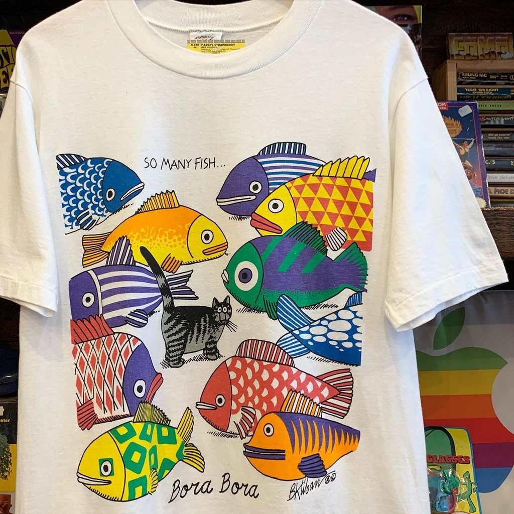 เสื้อยืด Retro Bohemian Simple Mori Graffiti สำหรับทั้งผู้ชายและผู้หญิง