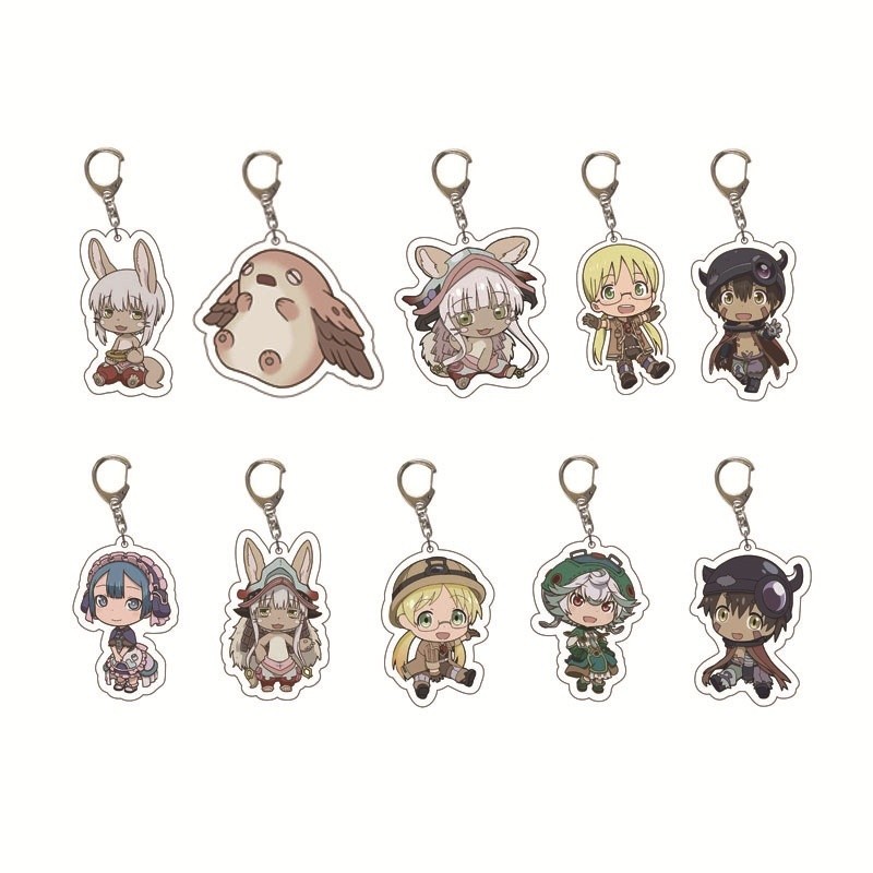 【พร้อมส่ง】made in abyss figure badge อะคริลิค พวงกุญแจ Nana Chili Kelegu Puru Shu Kafapta อุปกรณ์ต่อ