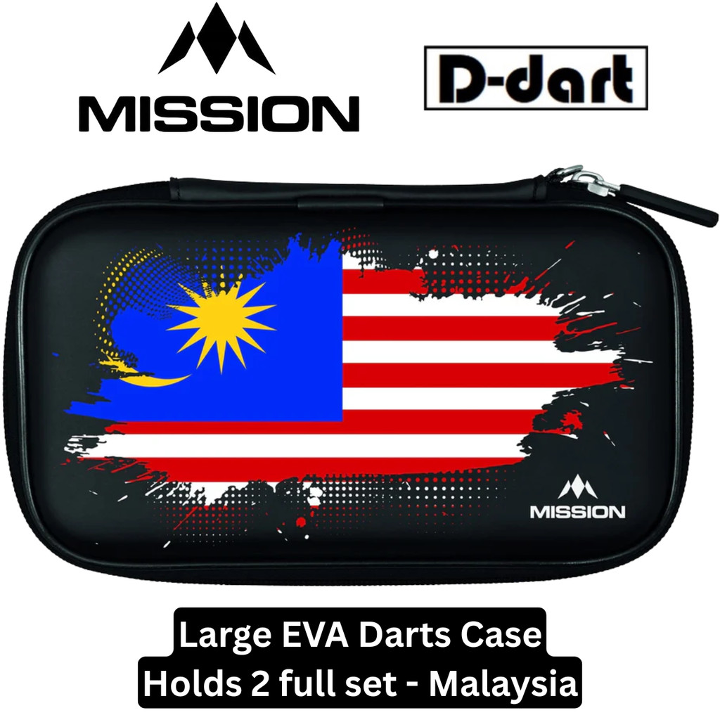 Mission Country Dart Case - EVA Large Darts Case Strong Protection Darts Bag / Wallet