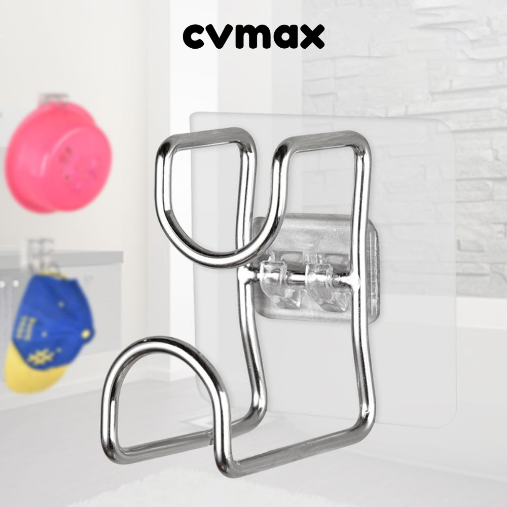CVMAX ที่แขวนกะละมัง ที่แขวนอเนกประสงค์ ตะขอแขวนของเอนกประสงค์ แบบติดผนัง ไม่ต้องเจาะ ประหยัดพื้นที่