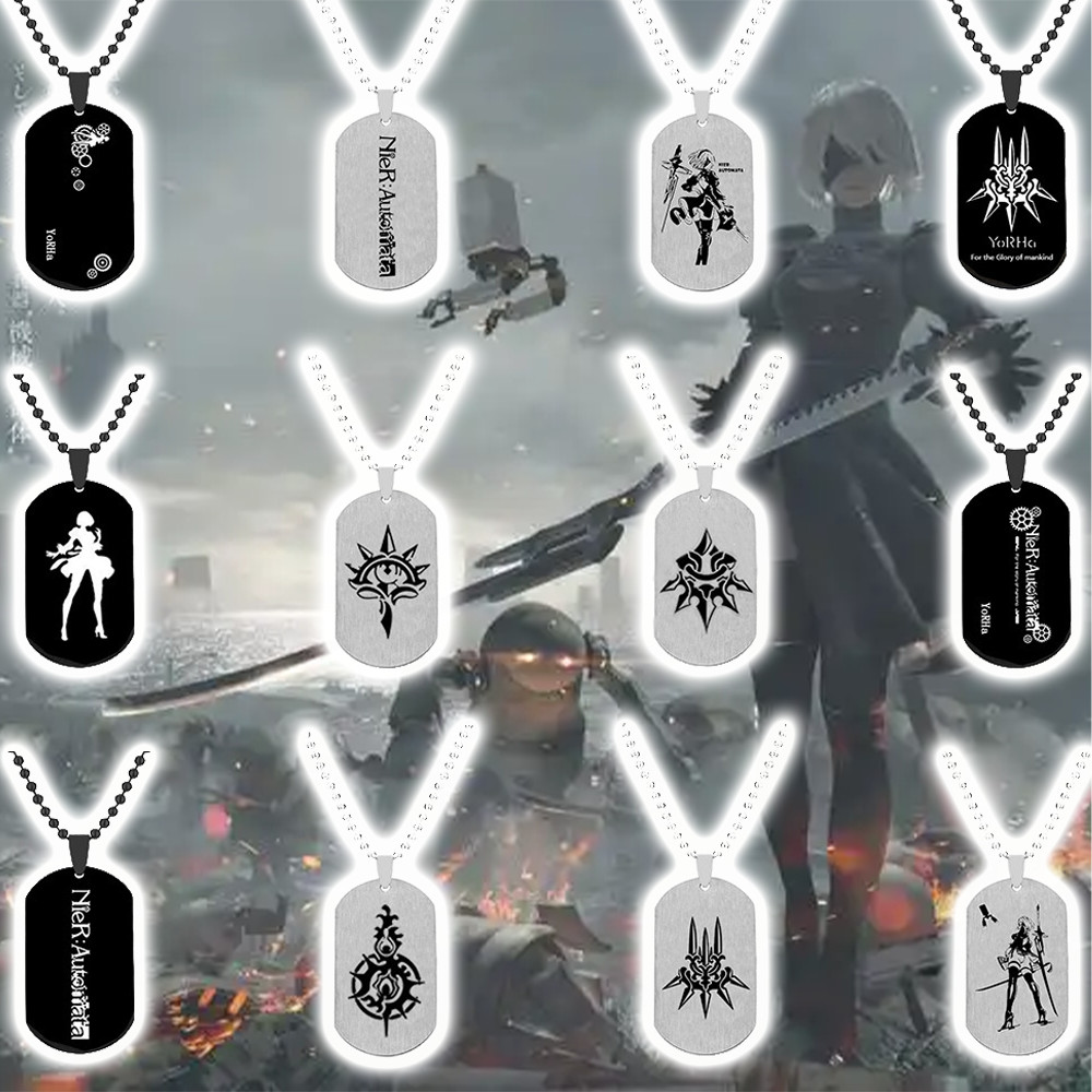 สร้อยคออุปกรณ์เสริม Yorha No2 Type B จากเกม NieR Automata สำหรับคอสเพลย์และของขวัญฮาโลวีน