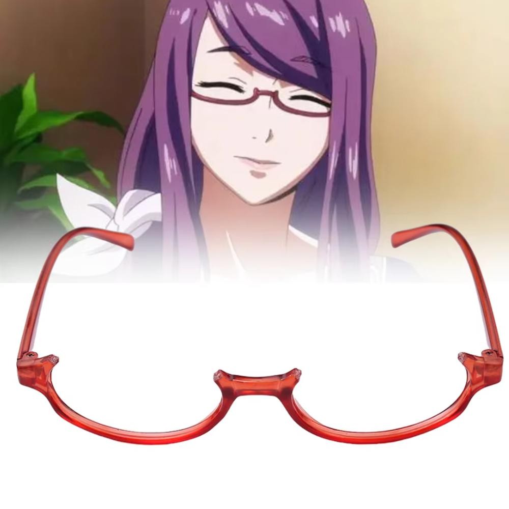 อะนิเมะเกม Tokyo Ghoul กรอบ Kamishiro Rize แว่นตาฮาโลวีนแฟชั่น Man Woman คอสเพลย์อุปกรณ์เสริมของขวัญ