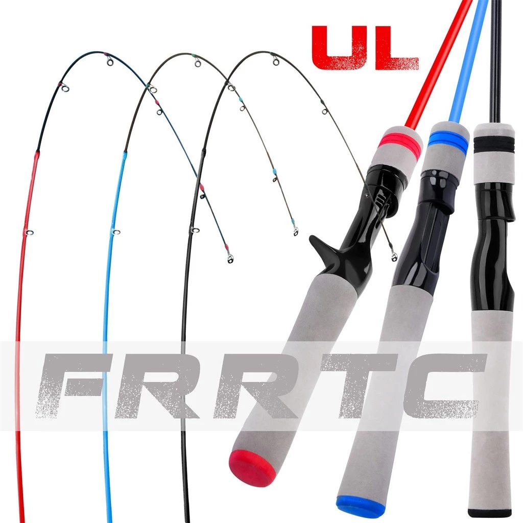 FRRTC READY STOCK UL คันเบ็ดคันเบ็ดคาร์บอไฟเบอร์ คันเบ็ดสปินนิ่ง/คาสติ้งคันกุ้งน้ำหนักเบาพิเศษ