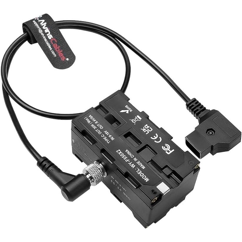 D-tap to Double-Sided NP-F Dummy Battery Power Cable สําหรับ Atomos Ninja| SmallHD