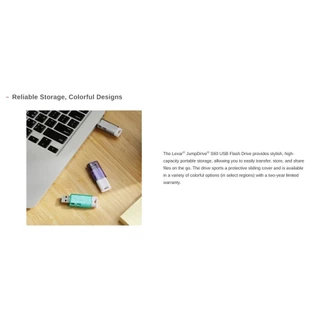 LEXAR JumpDrive S60 16GB USB 2.0 Flash Drive (แฟลชไดรฟ์) Plug-and-Play PC/Mac : LXR-LJDS060016G