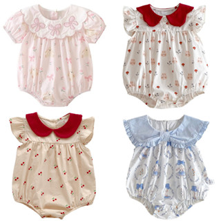 ทารกแรกเกิดเด็กทารกเด็กวัยหัดเดินทารก ชุดจั๊มสูท แขนสั้นชิ้น…