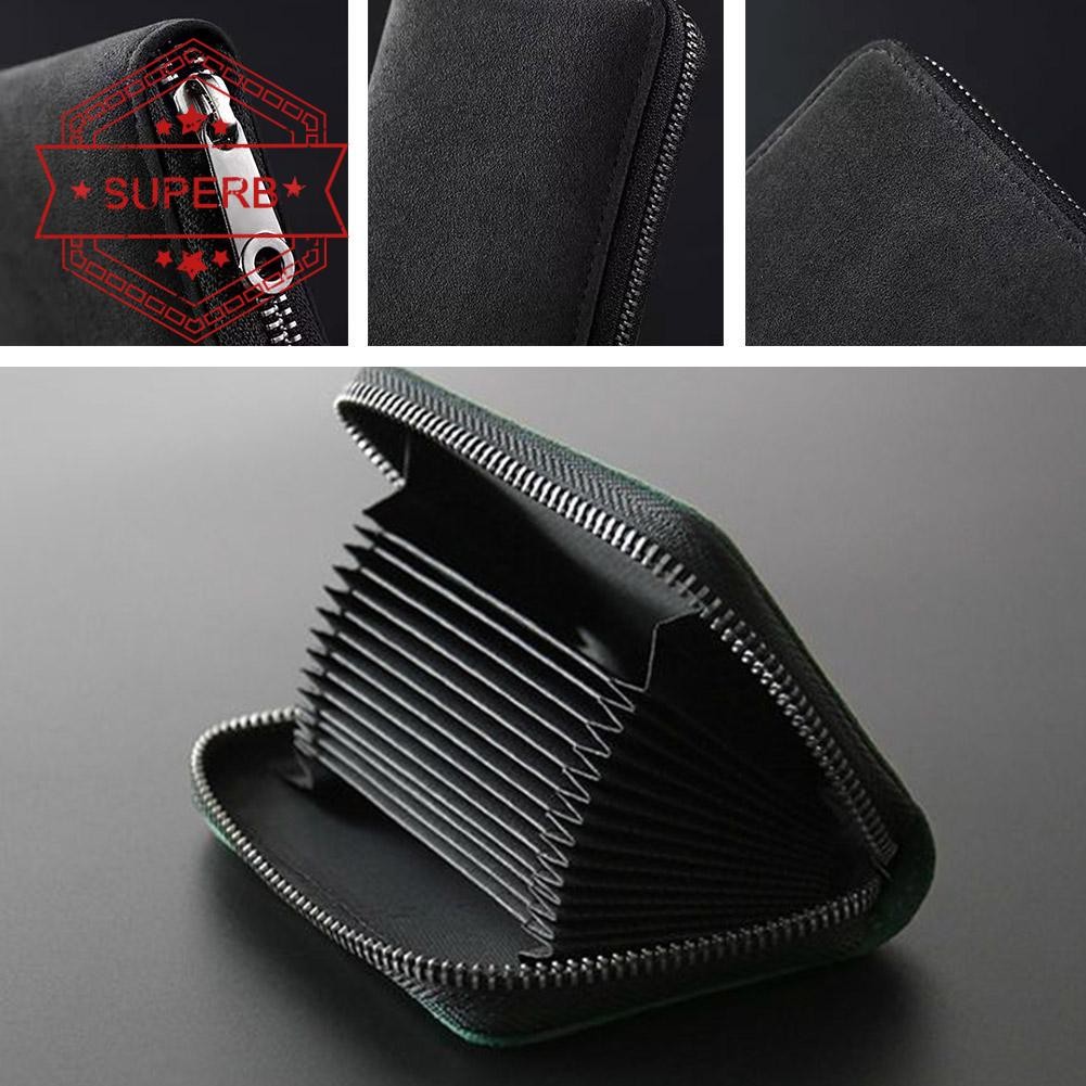 apoedc Multi-card Slot Cards Holders Wallets High-end Women Coin Credit Organizer Id Men Pouch V7a5 