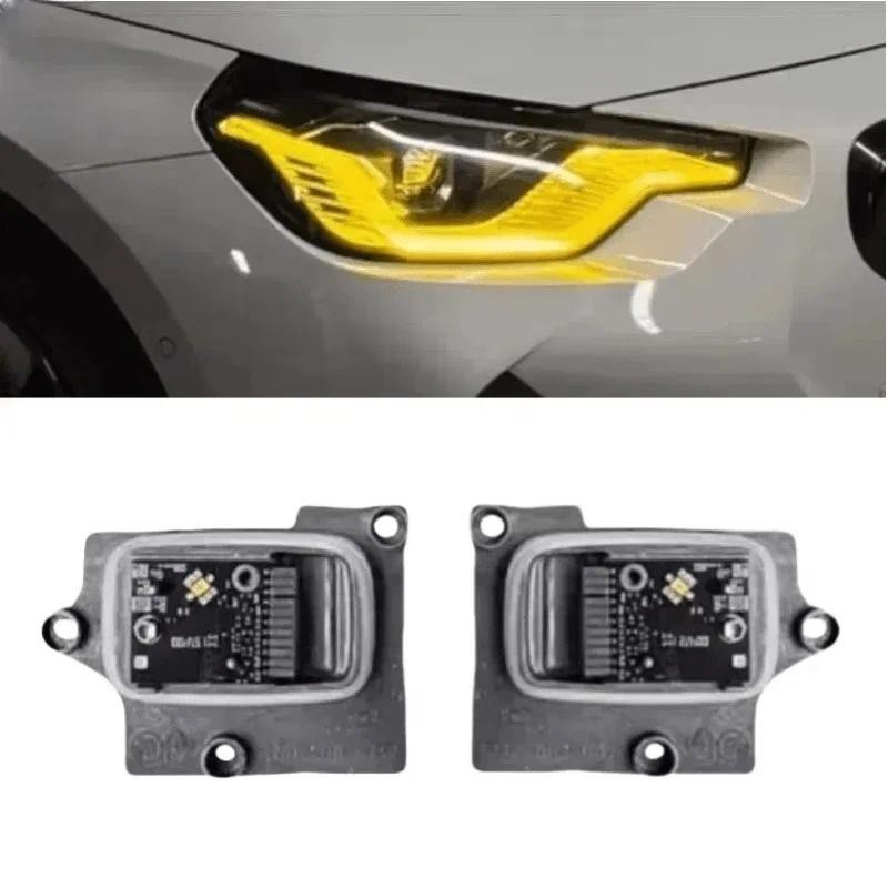 สีเหลือง Angel Eye สําหรับ BMW 2 series G42 G87 M240i 230i 220i M2 LCI 2022 2023 2024 LED ไฟหน้า DRL