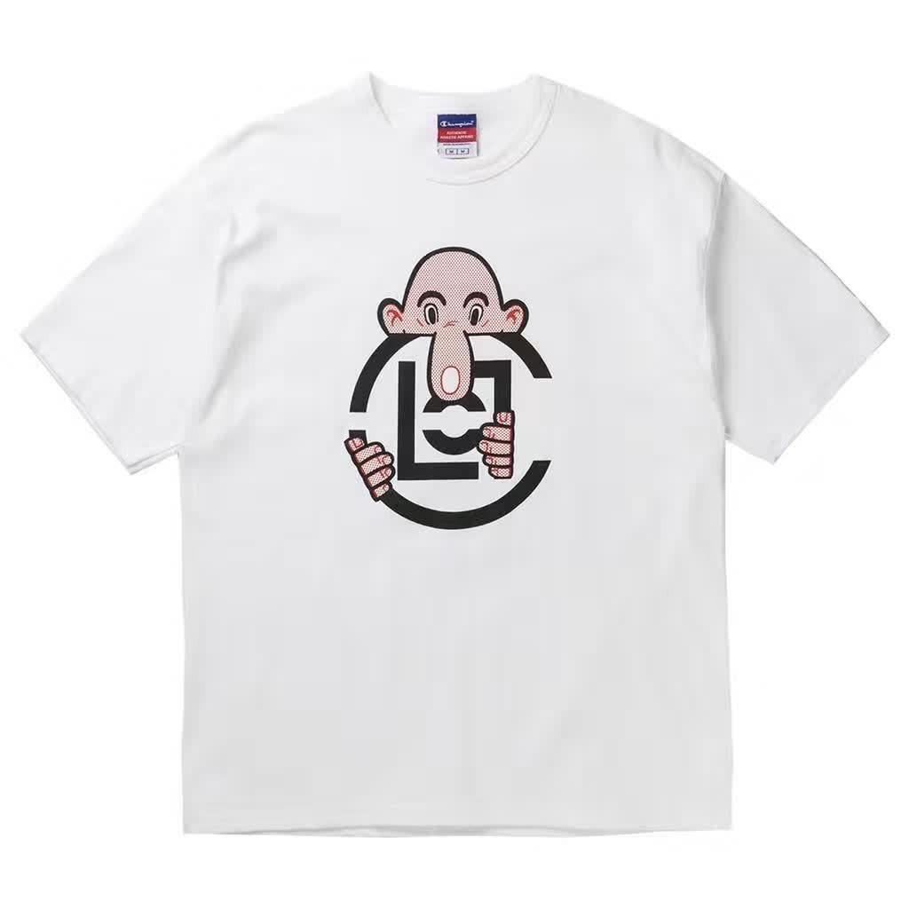 เสื้อคู่แขนสั้นสไตล์Street WearแบบเดียวกับCLOT Edison Chen ทำจากผ้าฝ้าย100%