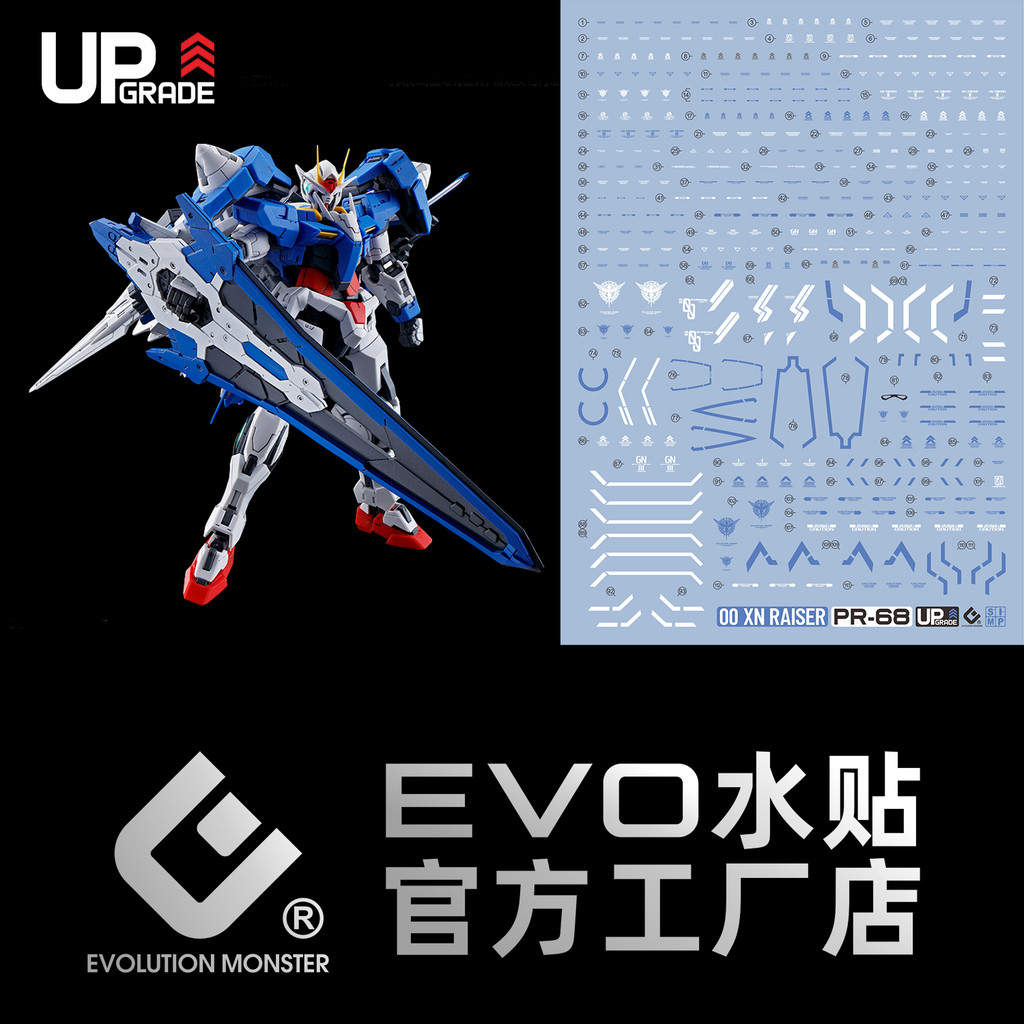 EVO Water Slide Decal สําหรับ RG 1/144 XN 00 RAISER Raiser 00R (ไม่มีรุ่น ไม่มีชุด) EVORG054