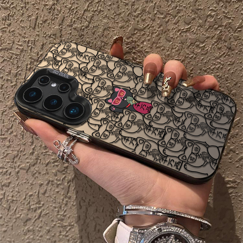 Lucky Cat Full Screen สนุกกันกระแทกโทรศัพท์มือถือ Soft Case ใช้งานร่วมกับ Samsung A04S 4G/A05/A05S/A