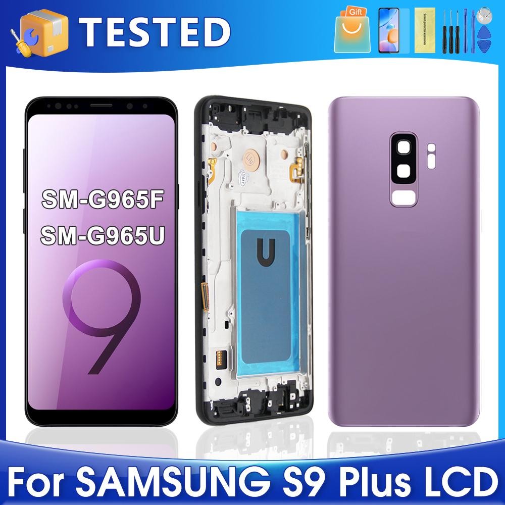 S9 Plus สําหรับ Samsung ทดสอบ S9 + G965F G965U G965W G9650 G965U1 จอแสดงผล LCD Touch Screen Digitize