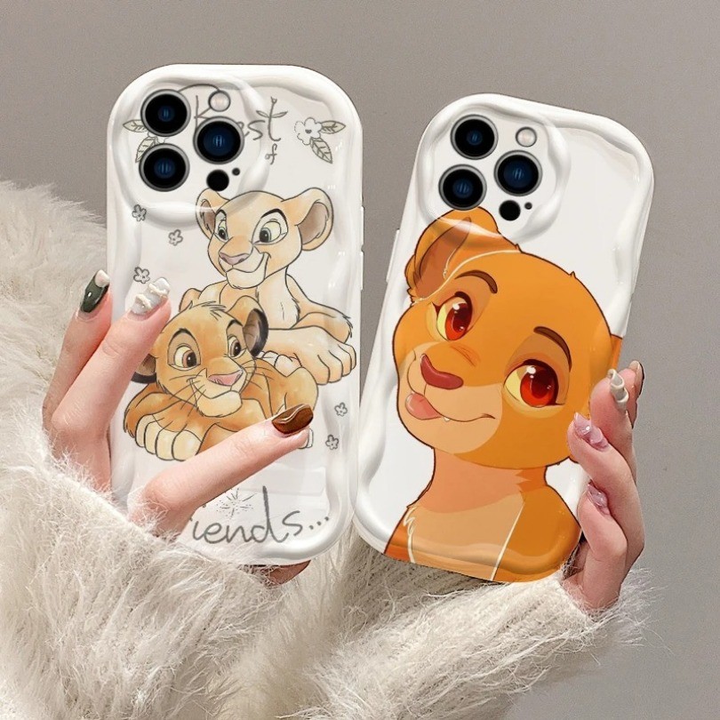 สําหรับ OPPO Reno 6 8 5 4 Pro Reno 12F 8T 7Z 8Z 5Z 6Z 5F Lion King น่ารัก 3D คลื่นกรณีนุ่มปกหลัง