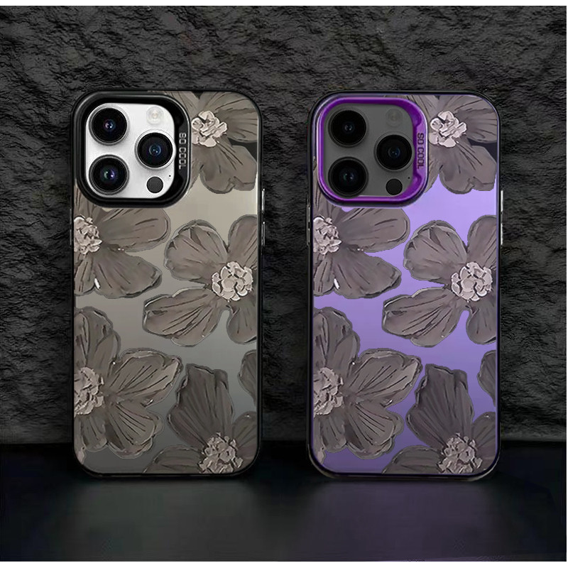 ดอกไม้สีดํา Csing HP Silver สี Mtte Premium Silver nti Jtuh Hrd สําหรับ Redmi 13 12 13C หมายเหตุ 9 1