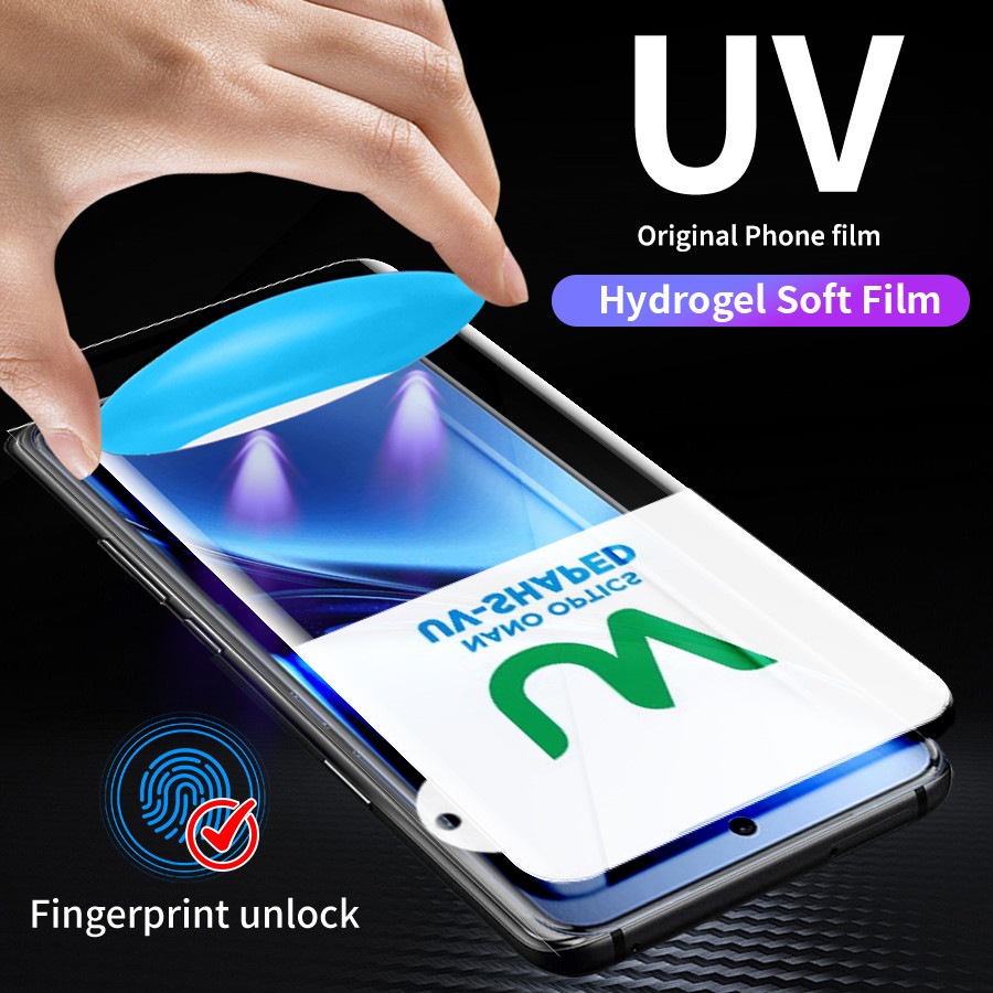 ยืดหยุ่น UV Sharped Nano-Optics Curable ป้องกันหน้าจอฟิล์มสําหรับ VIVO V50 V40 V30 V30e V29 V27 V25 