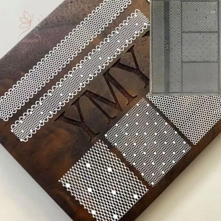 [maybeauty] แม่พิมพ์เล็บซิลิโคน 3D DIY บรรเทาลูกไม้ริบบิ้นแม่แบบสําหรับเล็บเครื่องประดับหัตถกรรมโปร่งใสแม่พิมพ์ตกแต่งเล็บ {TH}
