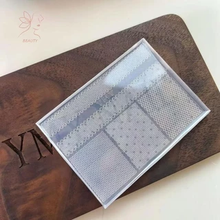 [maybeauty] แม่พิมพ์เล็บซิลิโคน 3D DIY บรรเทาลูกไม้ริบบิ้นแม่แบบสําหรับเล็บเครื่องประดับหัตถกรรมโปร่งใสแม่พิมพ์ตกแต่งเล็บ {TH}