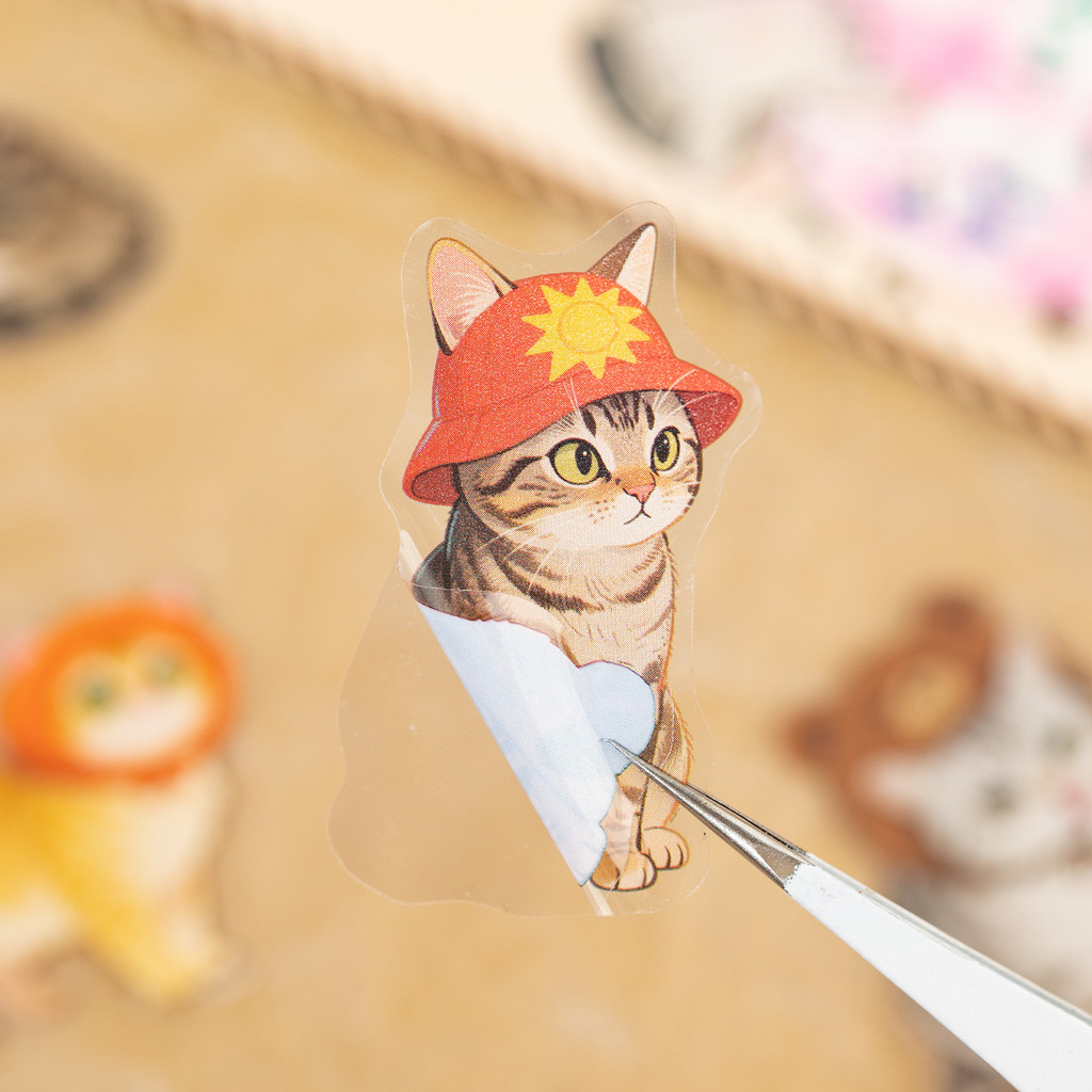 Back To SchoolMr. กระดาษ 30 ชิ้น PET Cat สติกเกอร์แพ็คกันน้ํารูปแบบน่ารักสติกเกอร์สําหรับบัญชีมือ DIY ตกแต่ง Collage ราคา ถูกที่สุด ดีลบีเคเค แกลเลอรีภาพที่ 6