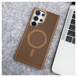 SAMSUNG สีดํารังผึ้งBreathableกระจายความร้อนขอบนุ่มFrostedเหมาะสําหรับSamsung s25ultra S23 S24 S25 Ultraเคสโทรศัพท์เลนส์โลหะS23 S24 S25 plus high-end