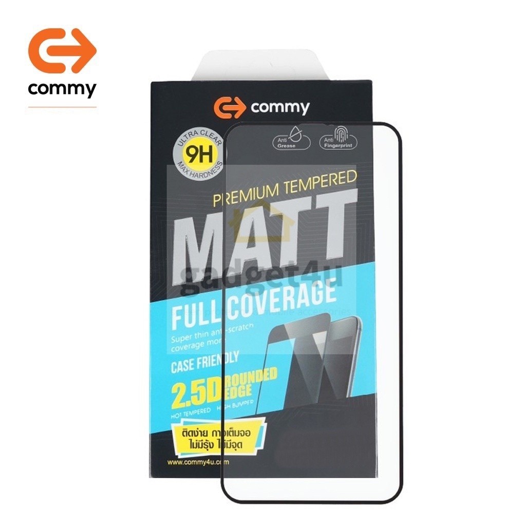 Commy Matte ฟิล์มกระจกเต็มจอ For iPhone 11 Pro / XS Max  / XS / X