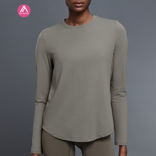 Airactive Leisure Casual Yoga Sports T-shirt Long Sleeves Crew Neck‌ Soft And Breathable
