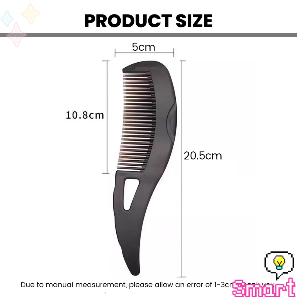 SMART【มีสินค้าในสต๊อก】 แปรงหวีขจัดรังแค หวีทําความสะอาดหนังศีรษะ จับถนัดมือ หวีกลวง Comb ราคา ถูกที่สุด ดีลบีเคเค แกลเลอรีภาพที่ 8