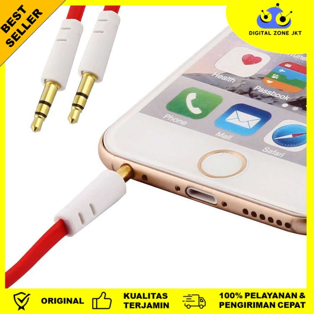 สาย AUX การออกแบบก๋วยเตี๋ยวไฮไฟ TRS ขนาด 3.5 มม. 1M - S-IP4G-B