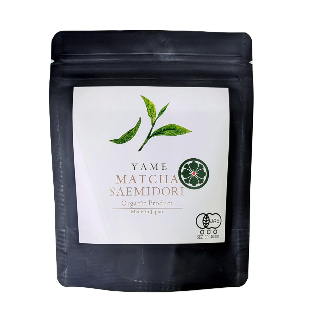 Organic JAS Certified Premium Matcha from Yame, Fukuoka - Organic Matcha Yame Saemidori 30g